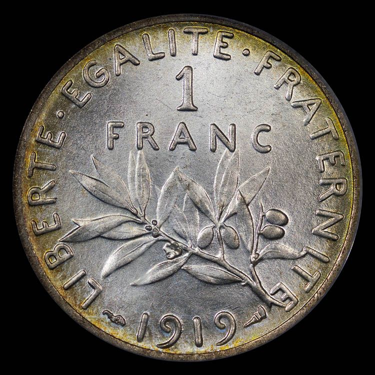 1919_France_1Franc_PCGS_MS66_Toned_rev.jpg