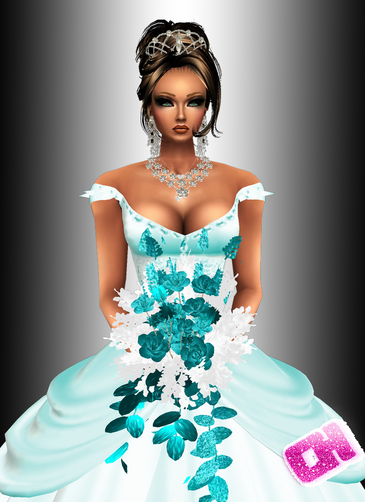  photo Wedding Bouquet Teal.png