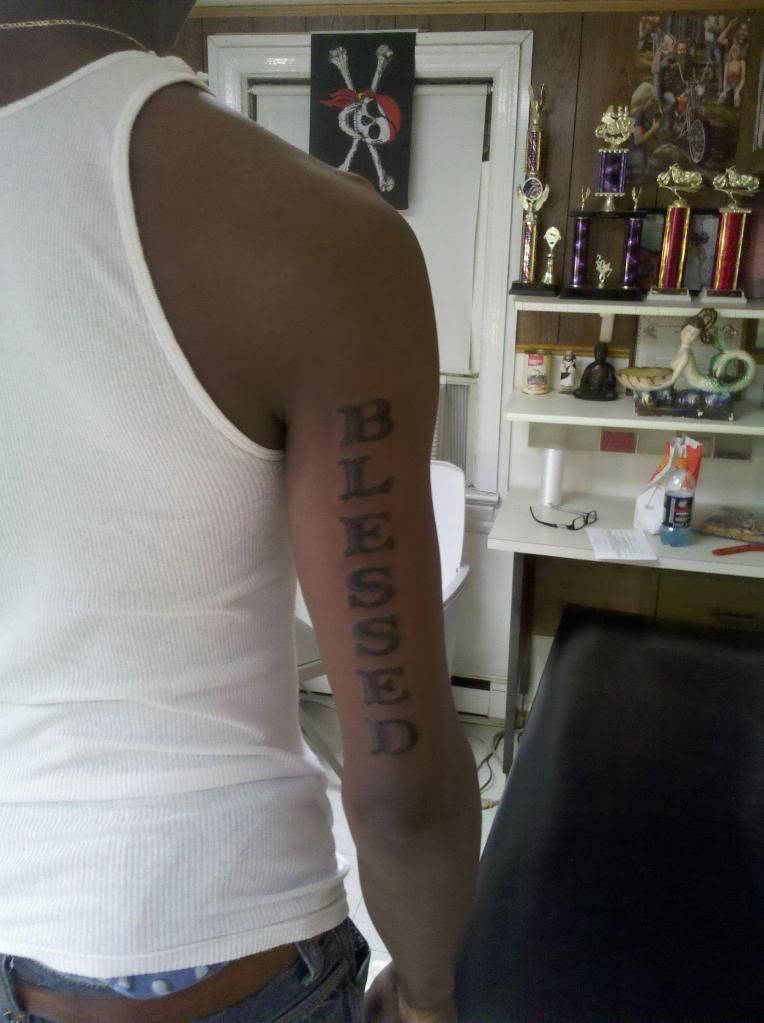 Some letters on my wristhalf sleeve and some chest work maybe Lol