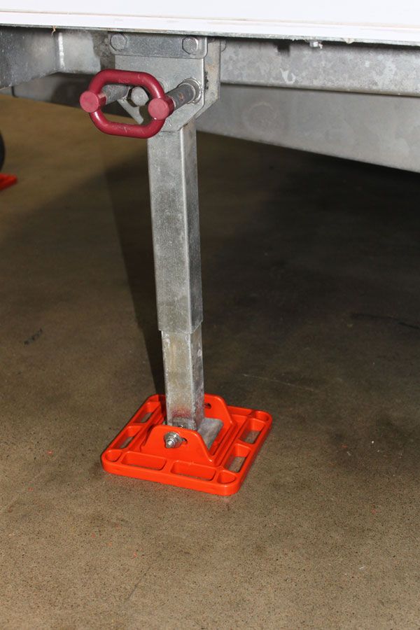 Caravan Camper Trailer Corner Steady Leg Plates SUPA FOOT Feet Pads X 4