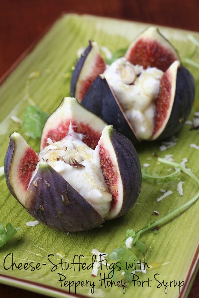 Cheese stuffed figs