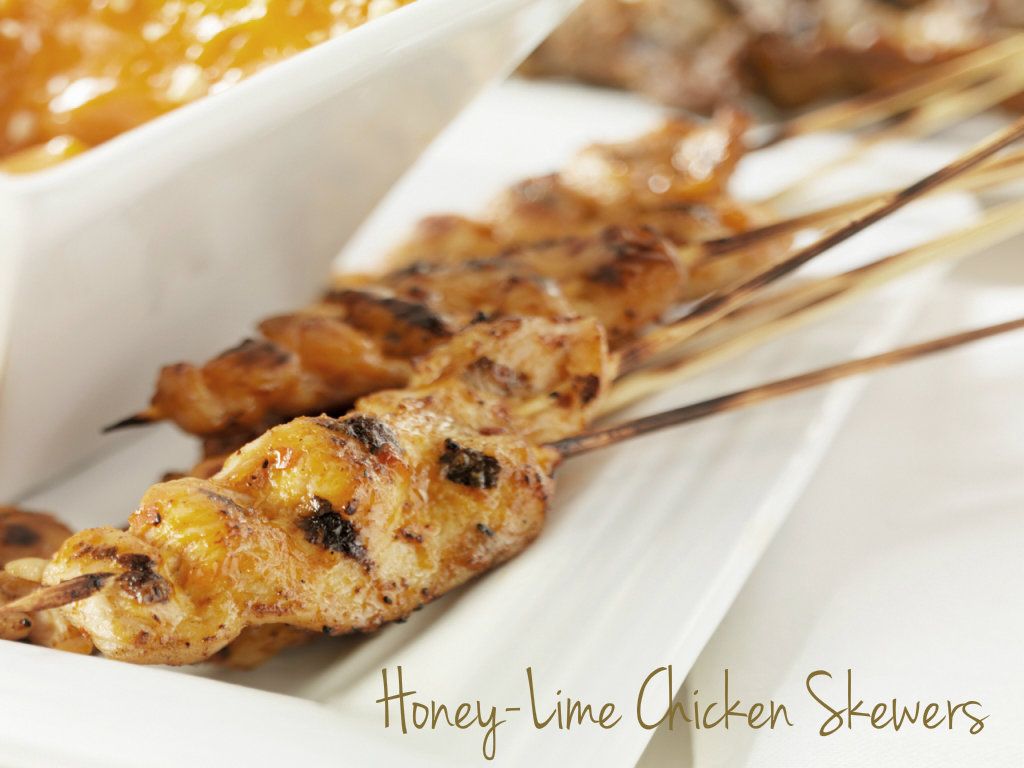 Honey Lime Chicken Skewers