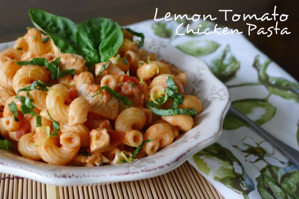 Lemon Tomato Chicken Pasta