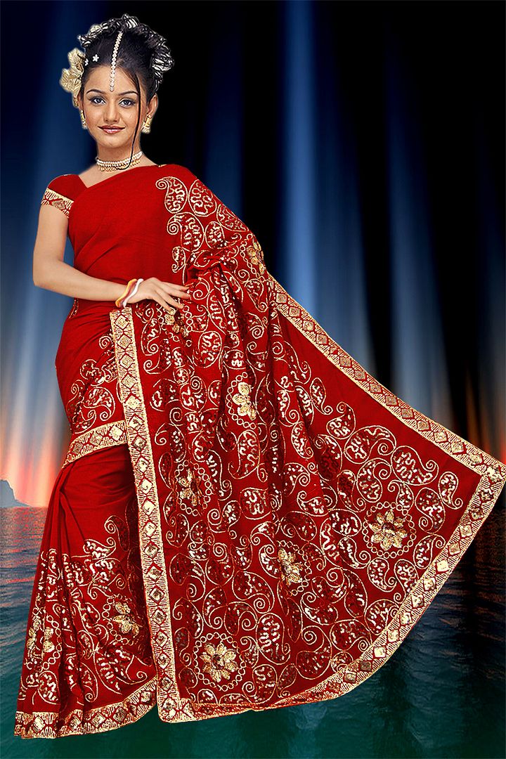 bollywood mariag Indien Sari Saree ROBE KAFTAN Stoff ventre danse