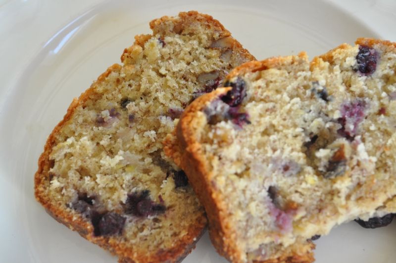 Blueberry Banana Walnut Bread The Vanilla Tulip