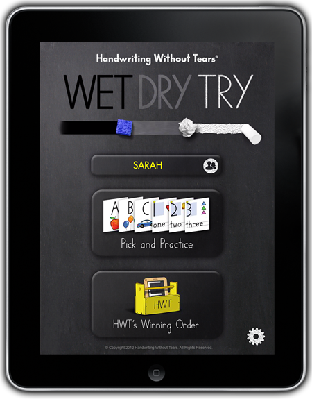 HWOT Wet/Dry App Title page