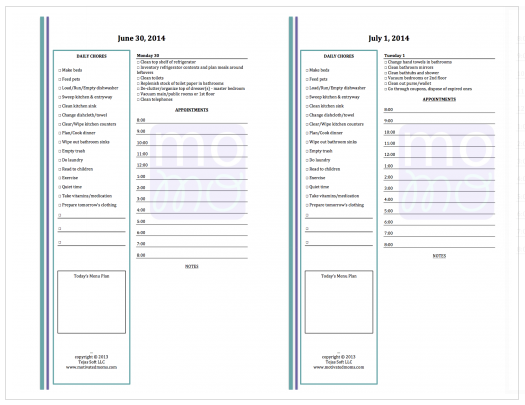 Motivated Moms Half Size Daily Planner