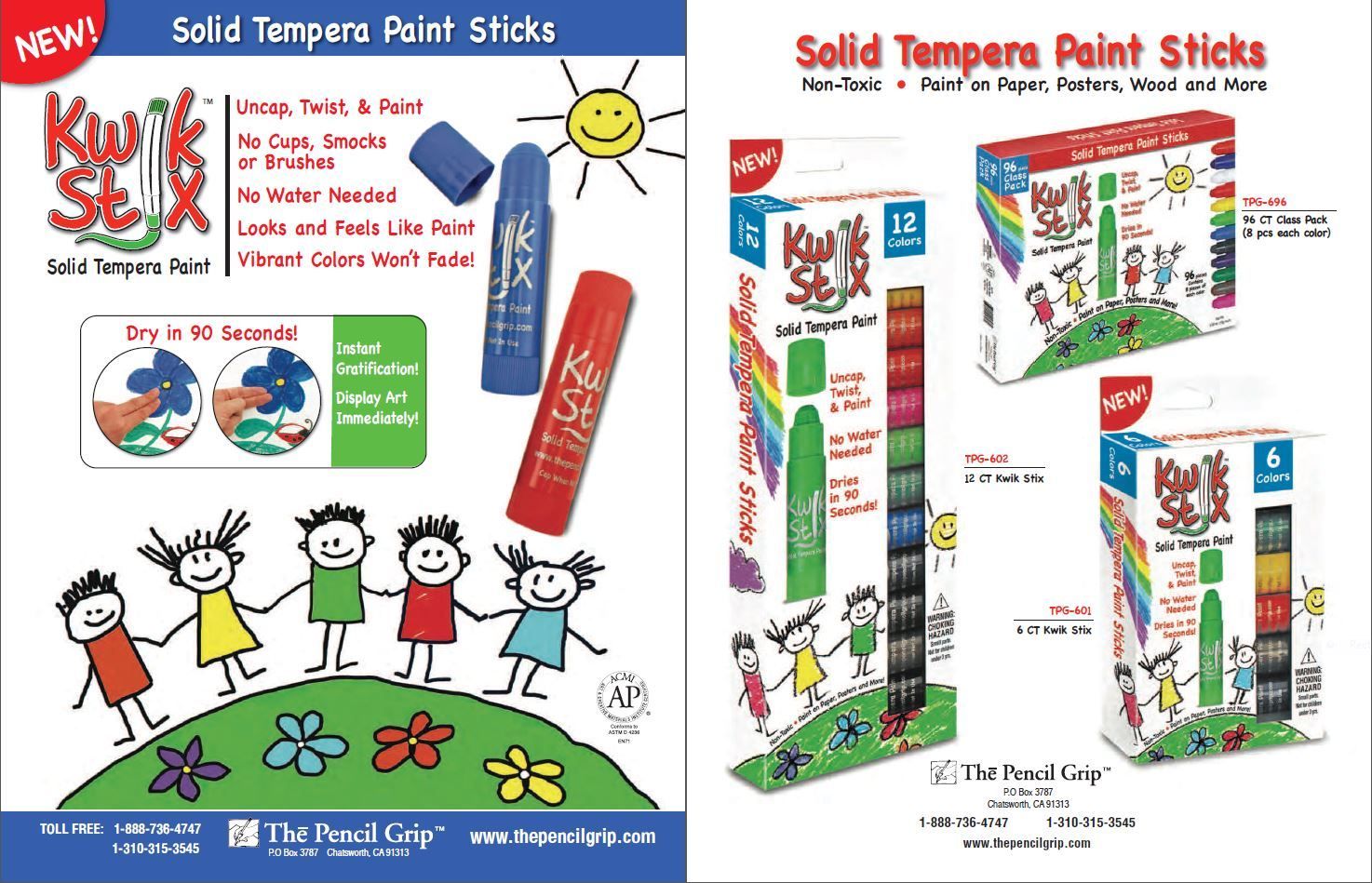 Kwik Stix The Pencil Grip, Inc. Review, #hsreviews, #KwikStix, #temperapaint, #kidsartsupplies, Kwik Stix, tempera paint, no mess kids art, kids art supplies