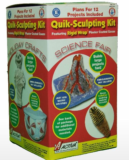 Rigid Wrap and CelluClay Quik-Sculpting Kit Kids Craft Ideas