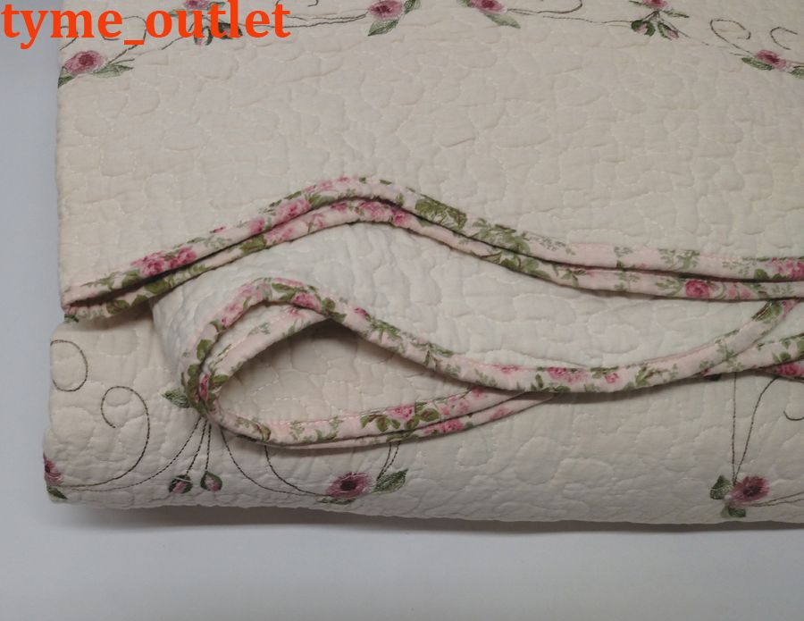 Peking Modern Heirloom Bedspread Rose Garden QUEEN Embroidered eBay