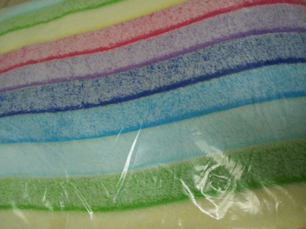 Fuzzy Rainbow Minky Fabric 2 Yards