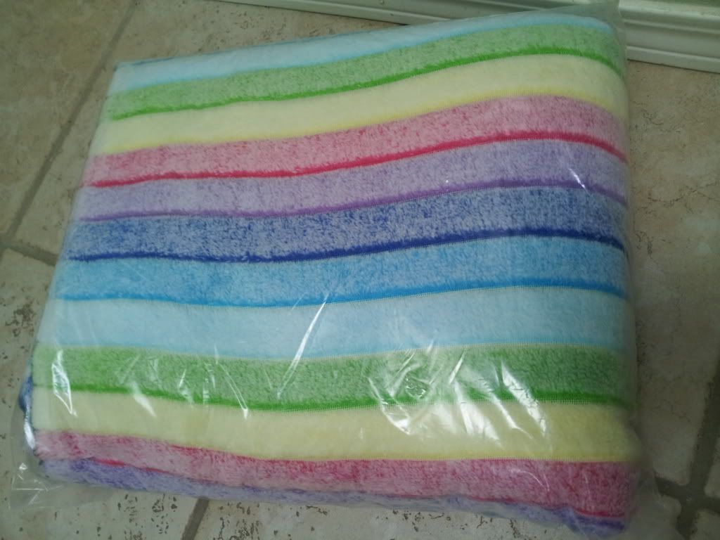 Fuzzy Rainbow Minky Fabric 2 Yards