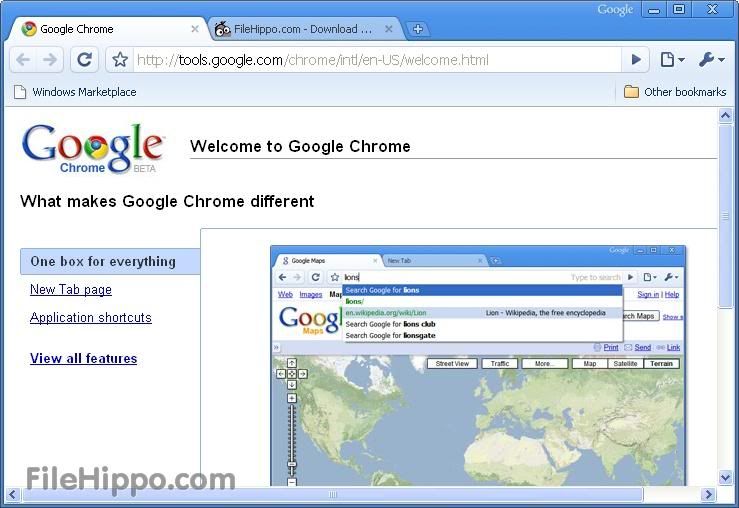 Google Chrome 19.0.1084.36 Beta