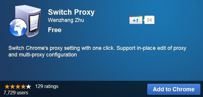 Switch Proxy for Google Chrome