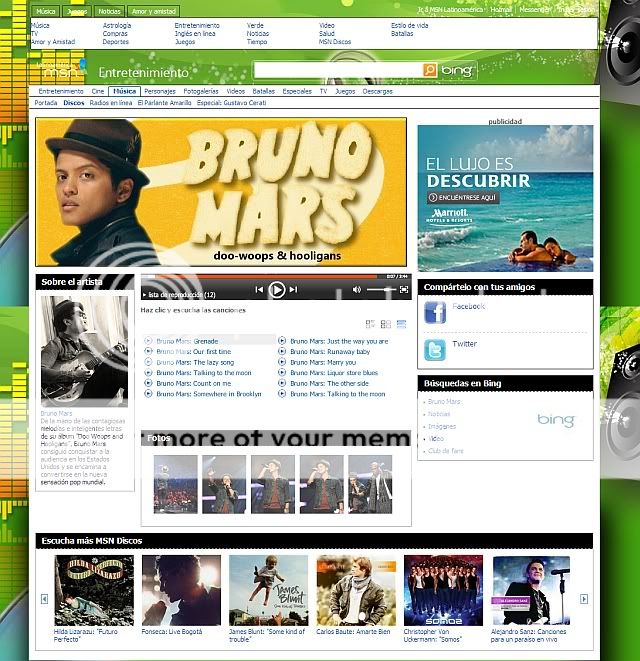 Bruno Mars MSN Discos Argentina