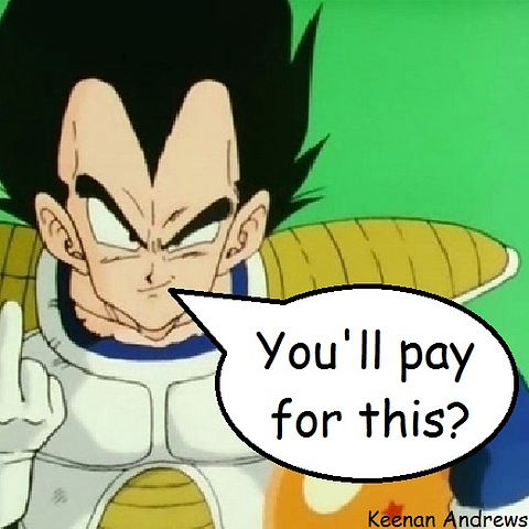 Look At The Ground Back To Vegeta He Is Fliping You Off Dragon