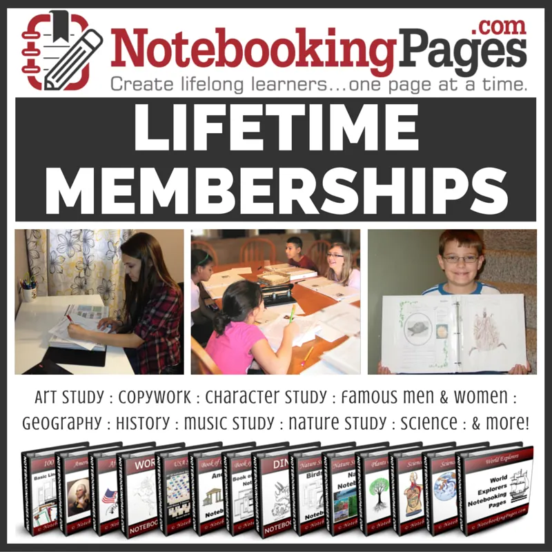 Notebooking Pages Lifetime Membership Reviews, #hsreviews #notebooking #journaling, notebooking, journaling, homeschool notebook pages