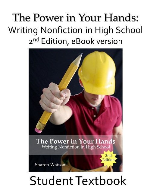 Writing with Sharon Watson Review, #hsreviews #highschoolwriting #writingcurriculum, Sharon Watson, Writing with Sharon Watson, The Power in Your Hands, composition, high school writing, homeschool writing program