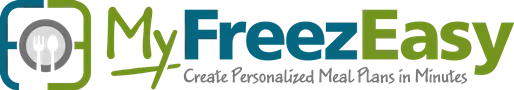 MyFreezEasy.com Freezer Meal Plan Membership {MyFreezEasy}, Hashtags: #hsreviews #freezeasy #freezermeals #5dollardinners #freezercooking, freezer cooking meal plan; freezer meal prep; freezer cooking plan