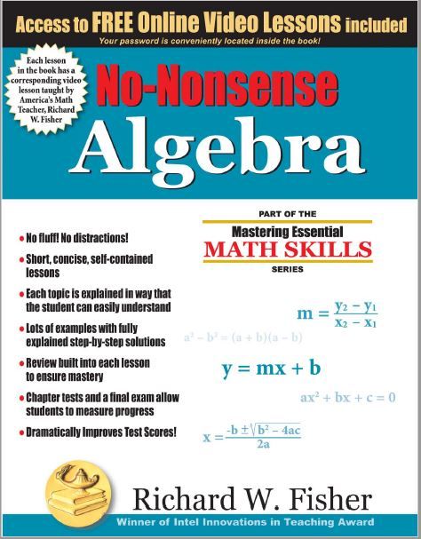 No-Nonsense Algebra, Review, #hsreviews #NoNonsenseAlgebra #Algebra #MathEssentials, No Nonsense Algebra, Algebra, Homeschool Math, Math Essentials