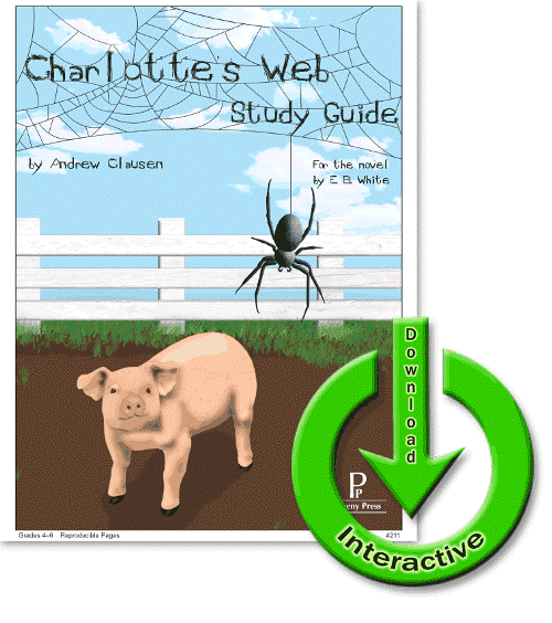 Charlotte's Web - E-Guide, Review,   #hsreviews, #progenypress, #literatureunitstudies, #literaryanalysis, Christian literature, reading, comprehension, writing, critical analysis, biblical, vocabulary, faith based, study guide, language, english, unit study, classics, classical, living books