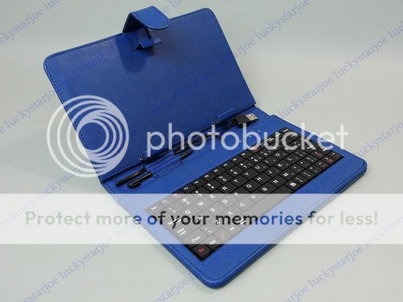 Case + USB Keyboard For 7 Coby Kyros MID7015 / MID7024 C03BL  