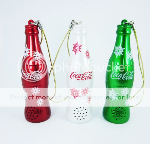 Coca Cola Coke Aluminium Bottles Bells Japan Gift Set Collection Red