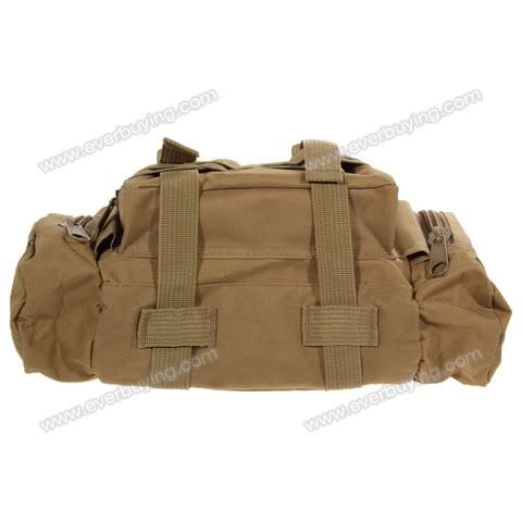 tactical army waist shoulder bag camera  